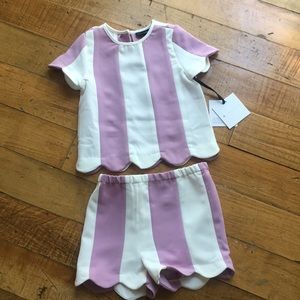 Victoria Beckham Shirt and Short Set